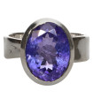 Anillo de Tanzanite en Argent Sterling 925 (73X)