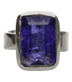 Anneau de Tanzanite en Argent Sterling 925 (76X)