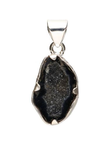 Agate Geodino Pendant in 925 Sterling...