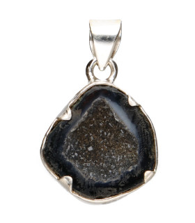 Colgante di Geodino di Agata in Argento Sterling 925 (84X)