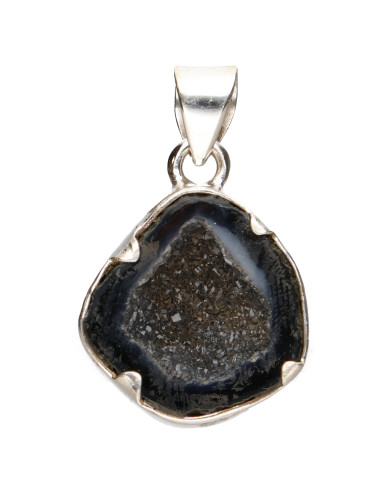 Colgante de Geodino de Ágata em Prata...