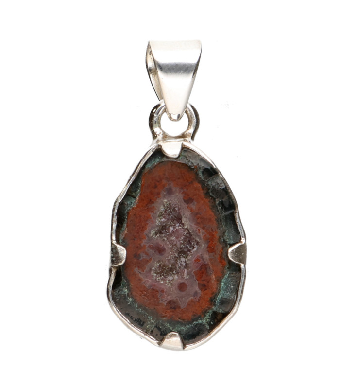 Colgante de Geodino de Ágata in 925 Sterling Silver (85X)