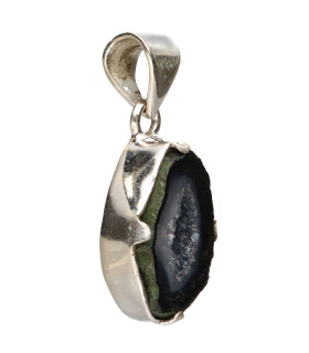 Colgante di Geodino di Agata in Argento Sterling 925 (86X)
