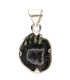 Agate Geodino Pendant in 925 Sterling Silver (92X)