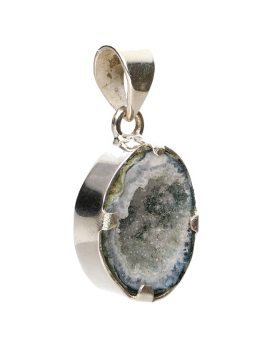 Geodino Agate Pendant in 925 Sterling...