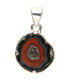 Agate Geodino Pendant in 925 Sterling Silver (94X)