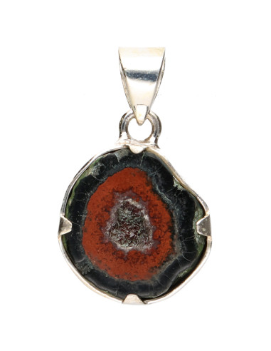 Agate Geodino Pendant in 925 Sterling...