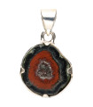 Colar de Geodino de Ágata em Prata de Lei 925 (94X)