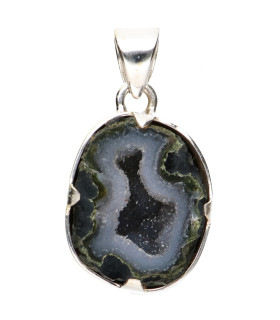 Colgante di Geodino di Agata in Argento Sterling 925 (95X)