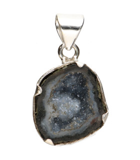 Colgante di Geodino di Ágata in Argento Sterling 925 (97X)