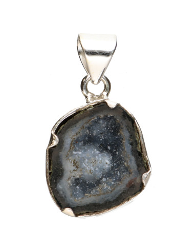 Geodino Agate Pendant in 925 Sterling...