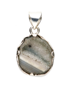 Agate Geodino Pendant in...