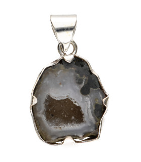 Colgante di Geodino di Agata in Argento Sterling 925 (8Y)
