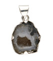 925 Sterling Silver Agate Geodino Pendant (8Y)