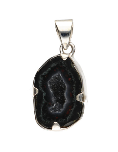 Agate Geodino Pendant in 925 Sterling...