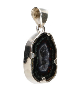 Colgante di Geodino di Agata in Argento Sterling 925 (9Y)
