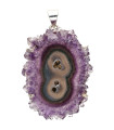 Colgante de Stalactite d’Améthyste en Argent Sterling 925 (17Y)