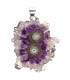 925 Sterling Silver Amethyst Stalactite Pendant (13Y)