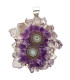 925 Sterling Silver Amethyst Stalactite Pendant (18Y)