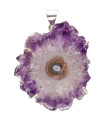 Colgante de Stalactite d’Améthyste en Argent Sterling 925 (21Y)