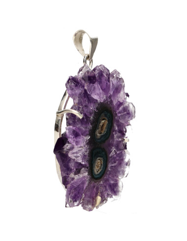 Amethyst Stalactite Pendant in 925...