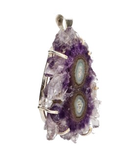 Colgante di Stalattite di Ametista in Argento Sterling 925 (25Y)