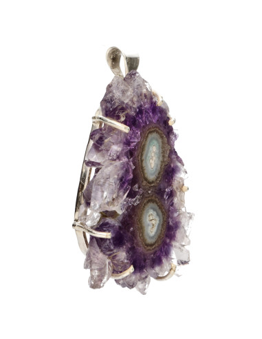 Amethyst Stalactite Pendant in 925...