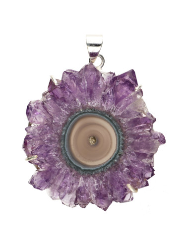 Colgante de Stalactite Amethyst in...