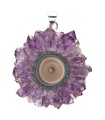 Colgante de Stalactite d’Améthyste en Argent Sterling 925 (26Y)