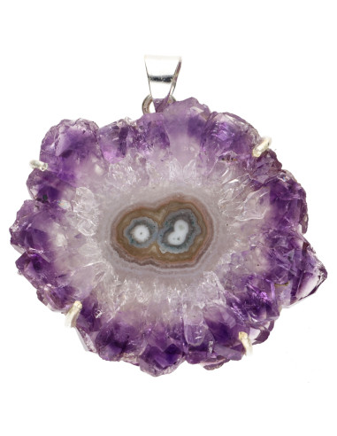 Colgante de Stalactite Amethyst in...