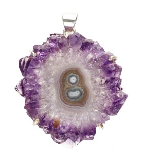 Colgante di Stalattite di Ametista in Argento Sterling 925 (28Y)