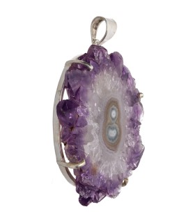 Colgante di Stalattite di Ametista in Argento Sterling 925 (28Y)