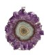 Amethyst Stalactite Pendant in 925 Sterling Silver (29Y)