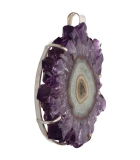 Colgante di Stalattite di Ametista in Argento Sterling 925 (29Y)