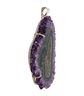 Colgante di Stalattite di Ametista in Argento Sterling 925 (30Y)