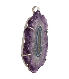 Colgante di Stalattite di Ametista in Argento Sterling 925 (32Y)