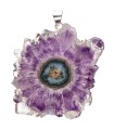 Colgante of Amethyst Stalactite in 925 Sterling Silver (33Y)