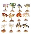 Confezione da 12 mini alberi con base in agata