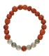 Pulsera de Rudraksha avec Labradorite