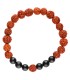 Pulsera di Rudraksha con Tormalina