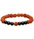 Pulsera di Rudraksha con Tormalina