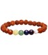 Pulsera de Rudraksha avec Chakras