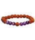 Pulsera de Rudraksha with Amethyst
