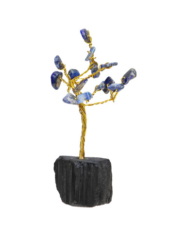 Arbre Mini en Lapis-lazuli avec Base...