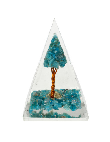 Pyramide Orgonite en Apatite en...