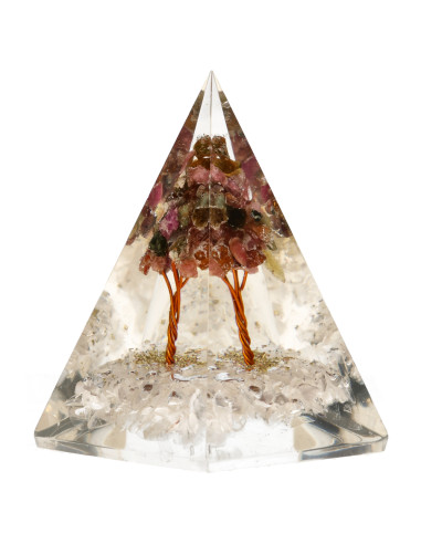 Pyramide Orgonite de Tourmaline et de...