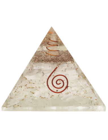 Pirámide Orgonite de Selenite en...
