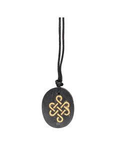 Oval Shungit Pendant with...