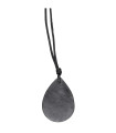 Thick Teardrop Shungite Pendant