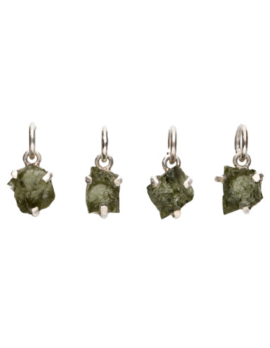 Pingente Moldavite em Prata de Lei...